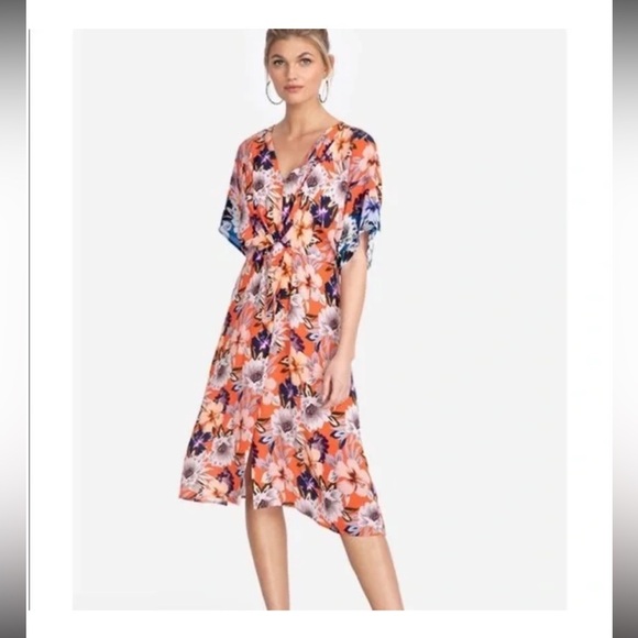 Johnny Was- Jade- Deepika Midi Dress. Size S. - Picture 1 of 6